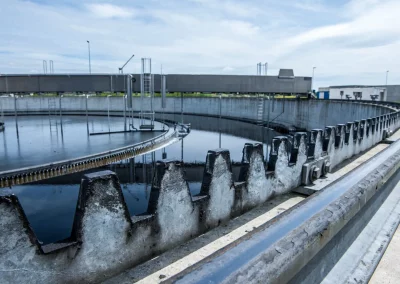 Zahnkranz zum Antrieb der Räumerbrücke auf dem Sedimentationbecken