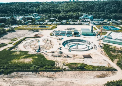 Bau des Sedimentationsbecken 1